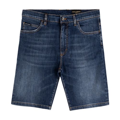 Quần Shorts Nam Jeans Dolce & Gabbana D&G GY4JED G8BY5 Màu Xanh Bò