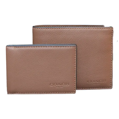 Túi xách Coach Nam Ví - Set Ví Nam Coach Men’s F4991 Màu Nâu - Vua Hàng Hiệu
