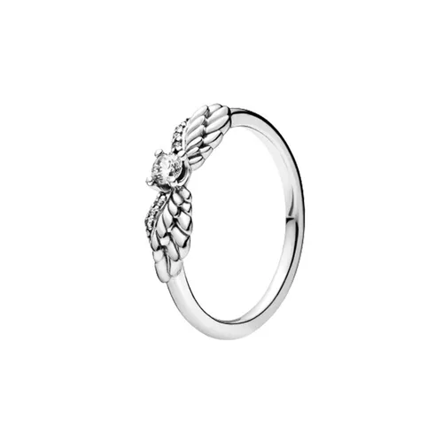Nhẫn Pandora Sparkling Angel Wings Ring Màu Bạc Đính Đá