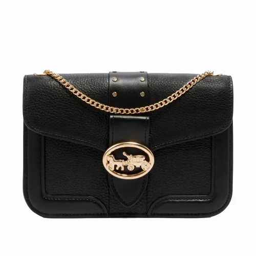 Túi Đeo Chéo Coach Georgie Crossbody With Rivets Màu Đen