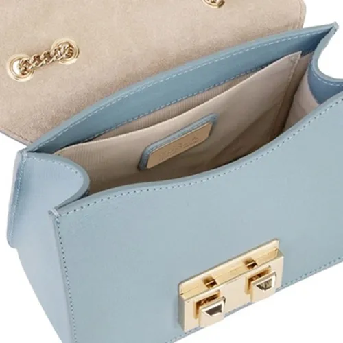 Mua Túi Đeo Chéo Furla Mini Bella Leather Crossbody Bag In Avio Màu