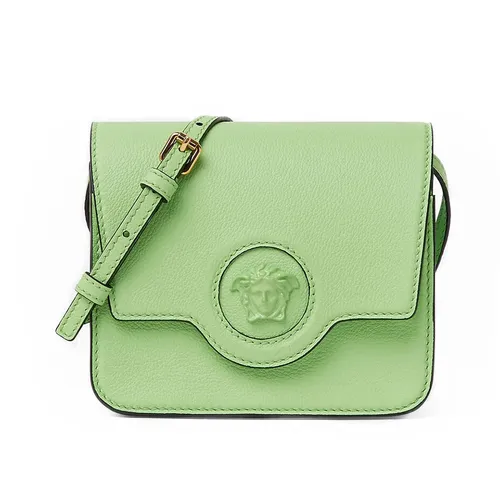 Túi Đeo Chéo Nữ Versace Medusa Plaque Crossbody Bag Màu Xanh Lá