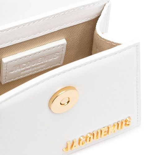 Túi Xách Jacquemus Le Chiquito Signature Leather Mini Handbag 213BA001-3000 100 Size 12 Màu Trắng-3