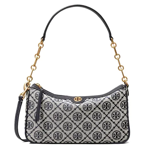 Túi Đeo Vai Tory Burch T Monogram Jacquard Studio Bag Màu Xanh Xám