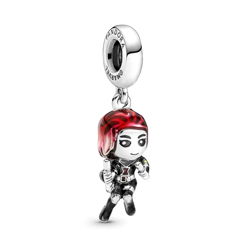 Hạt Vòng Charm Pandora Marvel The Avengers Black Widow Dangle 790785C01 Phối Màu