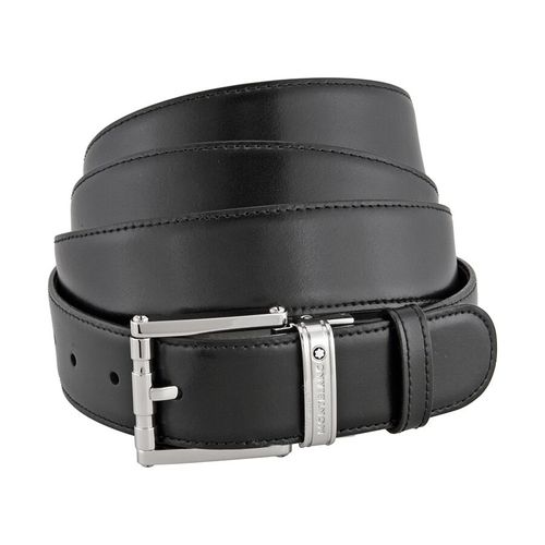 Thắt Lưng Nam Montblanc Reversible Calfskin Leather Belt 105092 Màu Đen Nâu
