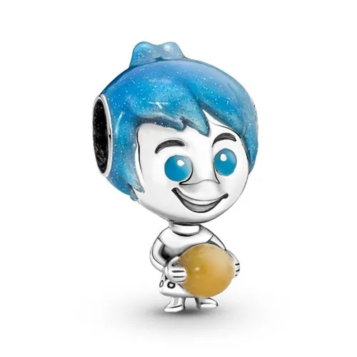 Trang sức - Hạt Vòng Charm Pandora Disney Pixar Joy Glow-In-The-Dark Memory Orb Charm 792028C01 Màu Xanh Blue - Vua Hàng Hiệu