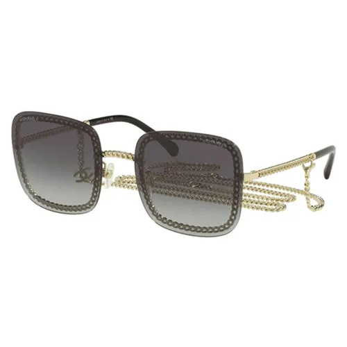 Kính Mát Chanel Sunglasses CH4244 C395S6 Màu Xám Vàng - Kính mắt - Vua Hàng Hiệu