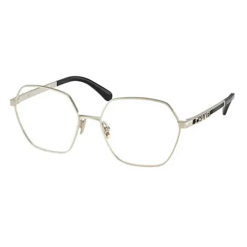 Kính Mắt Cận Chanel Round Eyeglasses CH2204 C134 Màu Vàng Đen Size 51