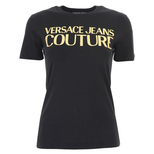 Áo Phông Versace Jeans Couture 71HAHT04 CJ00T G89 Màu Đen-1