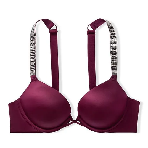 Áo Lót Victoria's Secret Bombshell Dây Đá Chữ Logo 409194SDC Màu Tím Size 32B