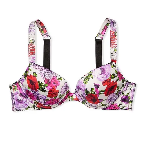 Áo Lót Victoria's Secret Very Sexy Đính Đá, Nâng Nhiều 997154QCN Màu Trắng Họa Tiết Hoa Size 34A