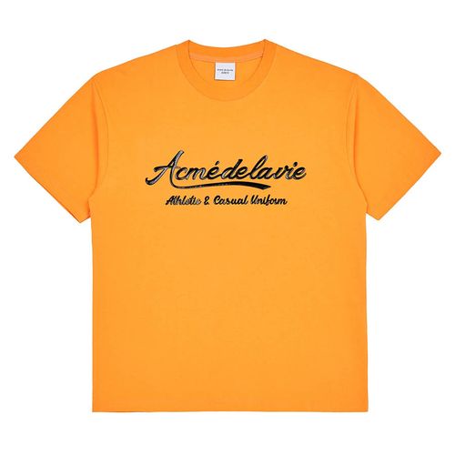 Áo Phông Acmé De La Vie ADLV Gel Printing Logo Short Sleeve T-Shirt Màu Cam