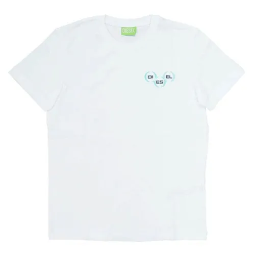 Diesel - Áo Phông Diesel T-Diegos K41 Small Logo White T-Shirt Màu Trắng Size S - Vua Hàng Hiệu