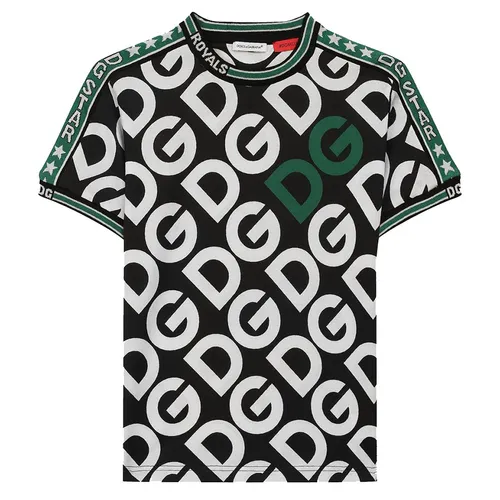 Thời trang Dolce & Gabbana Nữ 100% Cotton - Áo Phông Nam Dolce & Gabbana D&G L4JT9F G7TXA Phối Màu - Vua Hàng Hiệu