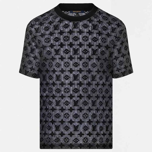 Áo Phông Louis Vuitton LV Monogram T-shirt 1AAGM5 Màu Xám Đen-4