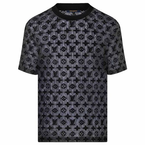 Áo Phông Louis Vuitton LV Monogram T-shirt 1AAGM5 Màu Xám Đen