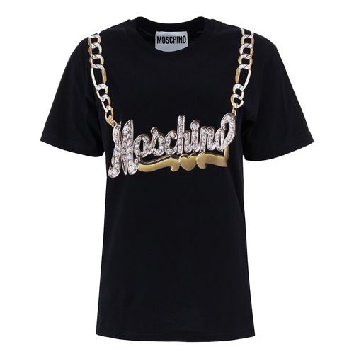 Áo Phông Moschino Women's Chain T-Shirt A0714 5540 1555 Màu Đen