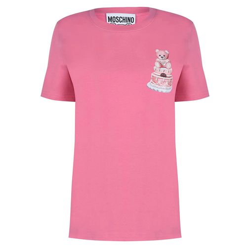 Áo Phông Moschino Women's Teddy Cake Print T-Shirt V0709 5440 1207 Màu Hồng