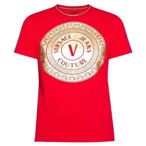 Áo Phông Versace Jeans Couture Logo T-shirt B2HWA7TC 30319 O19 Màu Đỏ - Thời trang - Vua Hàng Hiệu