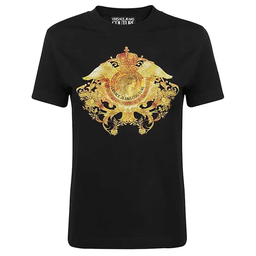 Áo Phông Versace Jeans Couture Rococo Crystal Motif T-shirt B2HWA730 30454 899 Màu Đen
