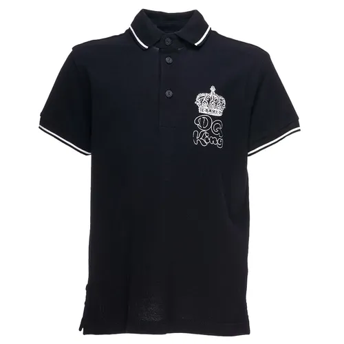 Áo Polo Dolce & Gabbana D&G L4JT6Q G7TTW Màu Đen
