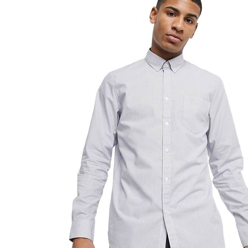 Áo Sơ Mi Lacoste Men's Long Sleeve Shirt-White CH0432 00 525 Màu Trắng Xám Size 38-5