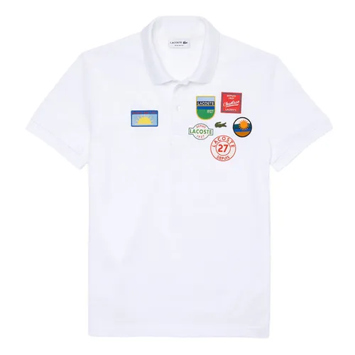 Áo Polo Lacoste Men’s Regular Fit Badge Cotton Polo PH1842 00 001 Màu Trắng Size M