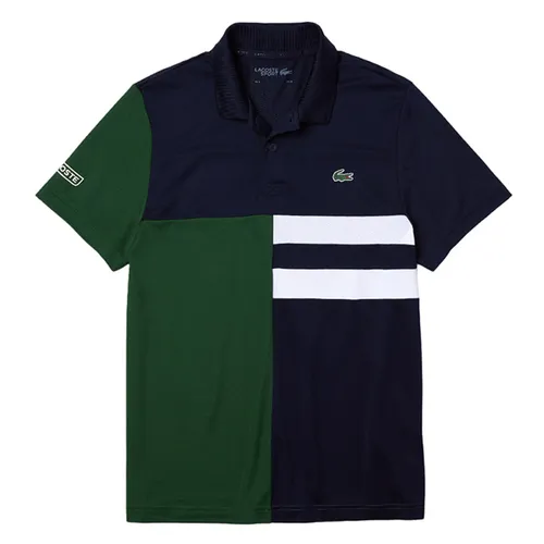 Áo Polo Lacoste Men's Sport Colourblock Breathable Piqué Tennis Polo Shirt DH2025 00 DE3 Màu Xanh Lá Size S