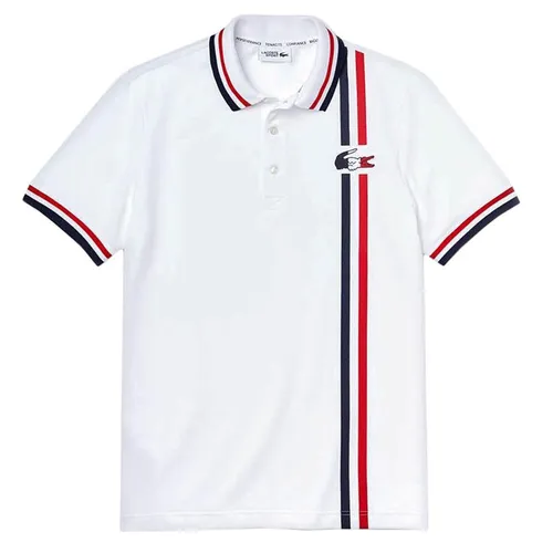 Áo Polo Lacoste Men's Sport Heritage French Sporting Spirit Edition Cotton Polo Shirt PH7651-A10 Màu Trắng Size L