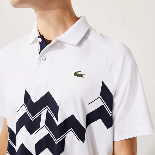 Áo Polo Lacoste Sport Novak Djokovic Breathable Jersey Polo Shirt DH2245 51 522 Màu Trắng Size M-3