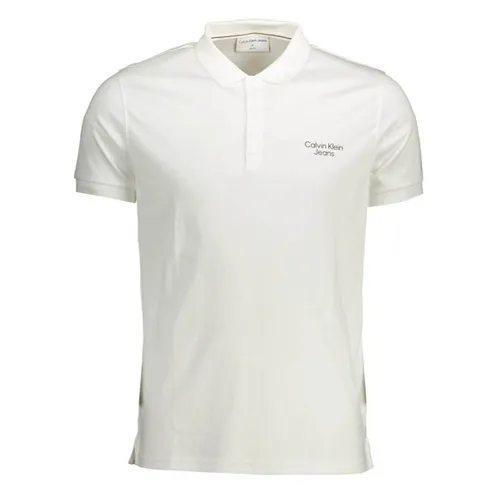 Áo Polo Nam Calvin Klein CK Dập Logo Ngực Màu Trắng Size S - Thời trang - Vua Hàng Hiệu