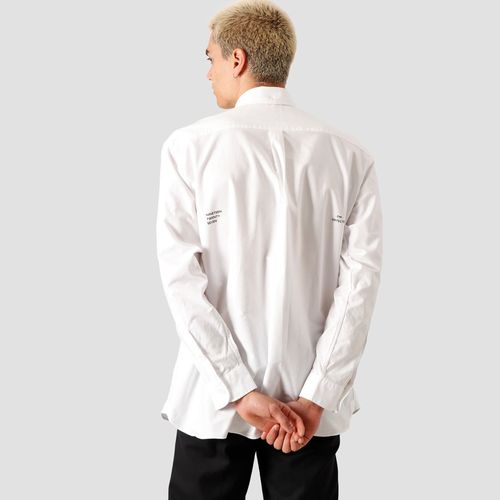 Áo Sơ Mi Lacoste Men's Long Sleeve Woven Shirt 02 White Flour CH3942 10 NJU Màu Trắng Size 39-4