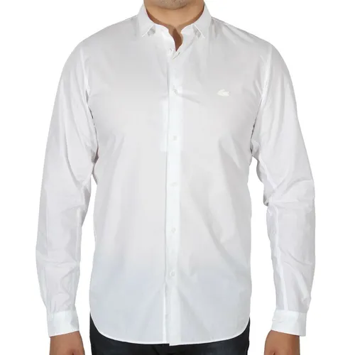 Áo Sơ Mi Lacoste Men's Motion Ergonomic Paneled Stretch Cotton Shirt White CH0144 00 001 Màu Trắng Size 40