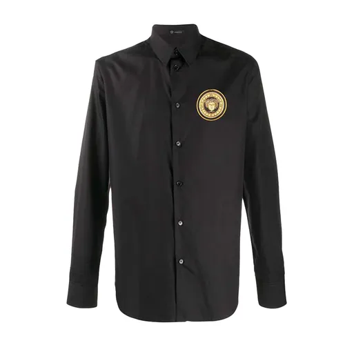 Áo Sơ Mi Versace Medusa Thêu Ngực Màu Đen - Thời trang - Vua Hàng Hiệu
