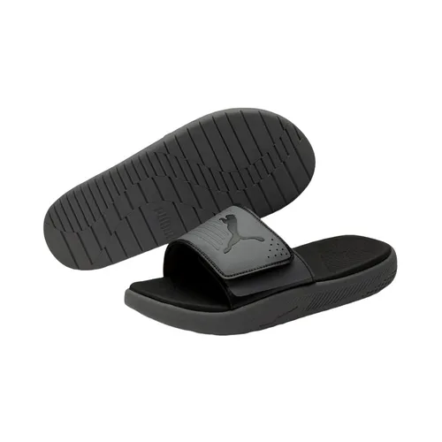 Dép Puma Softride Slides Black-Steel Gray Màu Đen Phối Xám