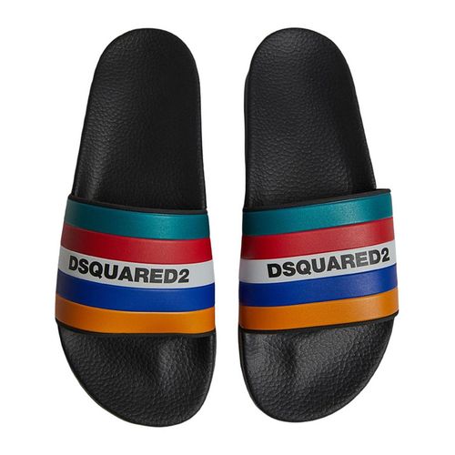 Dép Dsquared2 Stripes Street Style Flipflop Logo Loafers & Slip-Ons Phối Màu Size 41