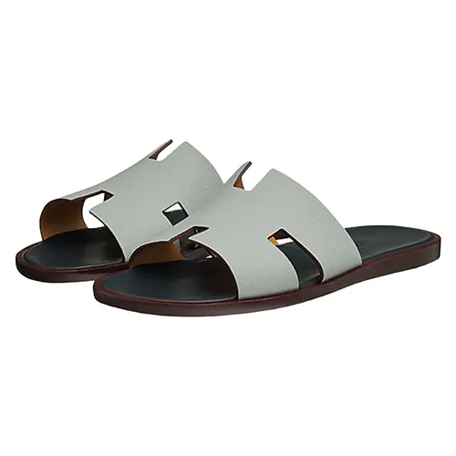Dép Hermès Izmir Sandal Bleu Glacier Size 40