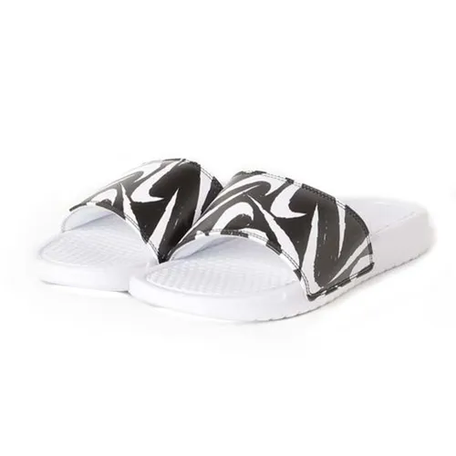 Dép Nike Benassi Print 631261 106 Màu Đen Trắng Size 42.5