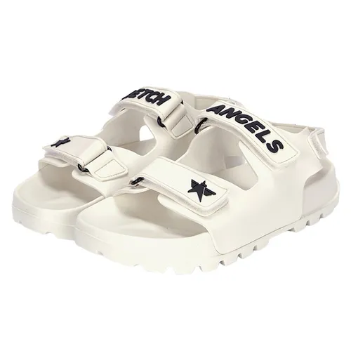 Dép Stretch Angels Rubber Velcro Sandals White A-22S-SWSH80023-CRS Màu Trắng Size 250