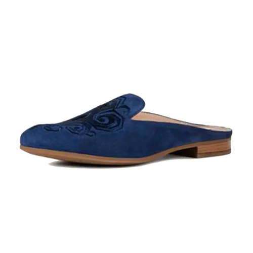 Dép Sục Nữ Geox D MARLYNA A Họa Tiết Hoa Văn Màu Xanh Dương Size 37