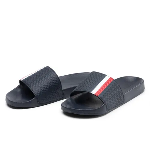 Dép Tommy Hilfiger Signature Flag Pool Slides FM0FM03975 Màu Xanh Navy Size 40