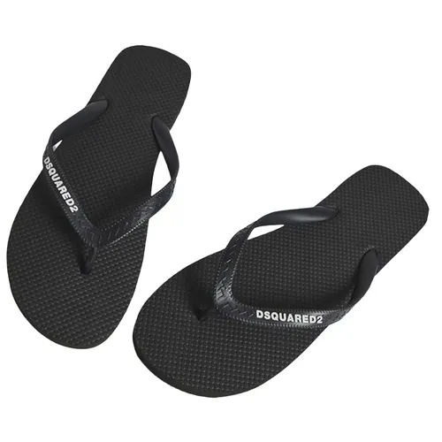 Dép - Dép Xỏ Ngón Dsquared2 Flip Flop Màu Đen Size 44 - Vua Hàng Hiệu