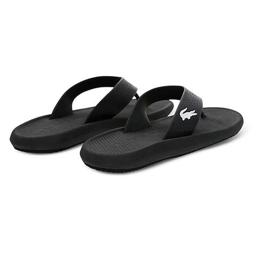 Dép Xỏ Ngón Lacoste Men's Croco Sandal 219 1 CMA Slippers Màu Đen Size 43-4