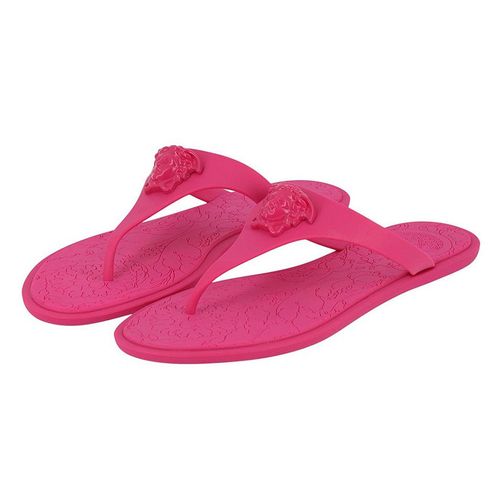 Dép Xỏ Ngón Versace Flat Sandals Pink Women DSR257CS Màu Hồng-3