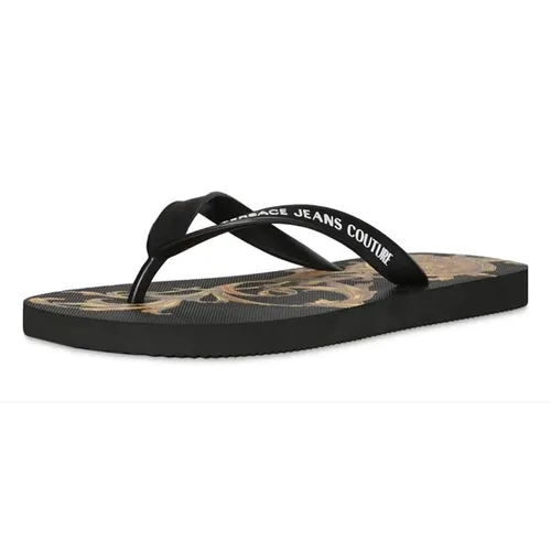 Dép Xỏ Ngón Versace Jeans Couture Men's Shoes Màu Đen Size 39