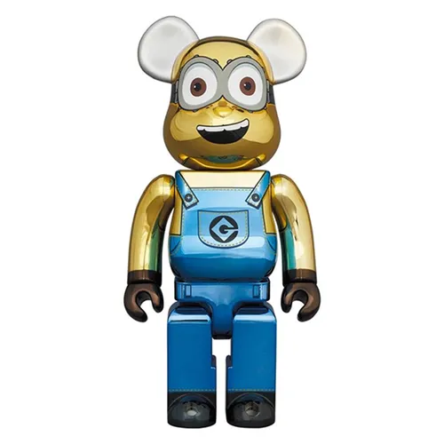 Đồ Chơi Mô Hình Bearbrick Dave Chrome Ver SS21 Màu Vàng Xanh Size 1000% - Đồ chơi mô hình - Vua Hàng Hiệu