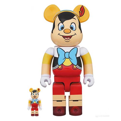 Đồ Chơi Mô Hình Bearbrick Disney Pinocchio Phối Màu Size 100% + 400%