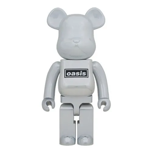 Đồ Chơi Mô Hình Bearbrick Oasis White Chrome Màu Xám Size 1000% - Đồ chơi mô hình - Vua Hàng Hiệu