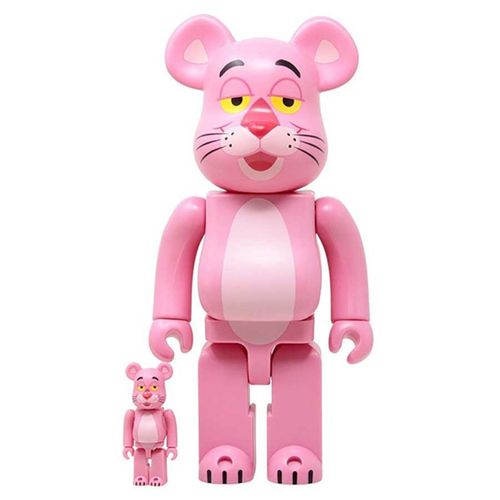 Đồ Chơi Mô Hình Bearbrick Pink Panther Màu Hồng Size 100% + 400%